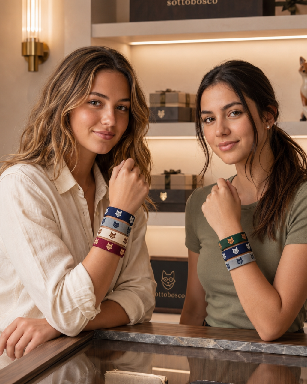 Fascia Furbetto de Sottobosco — pulsera con el zorro Furbetto