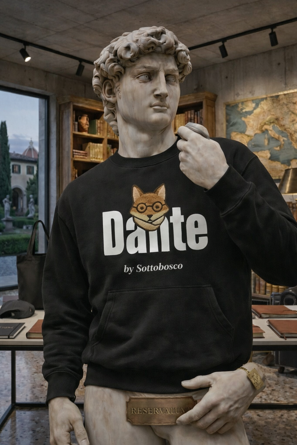 Dante by Sottobosco Crewneck de Sottobosco — sudadera de hombre en algodón orgánico