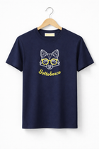 Sotto Geometric Yellow Tee